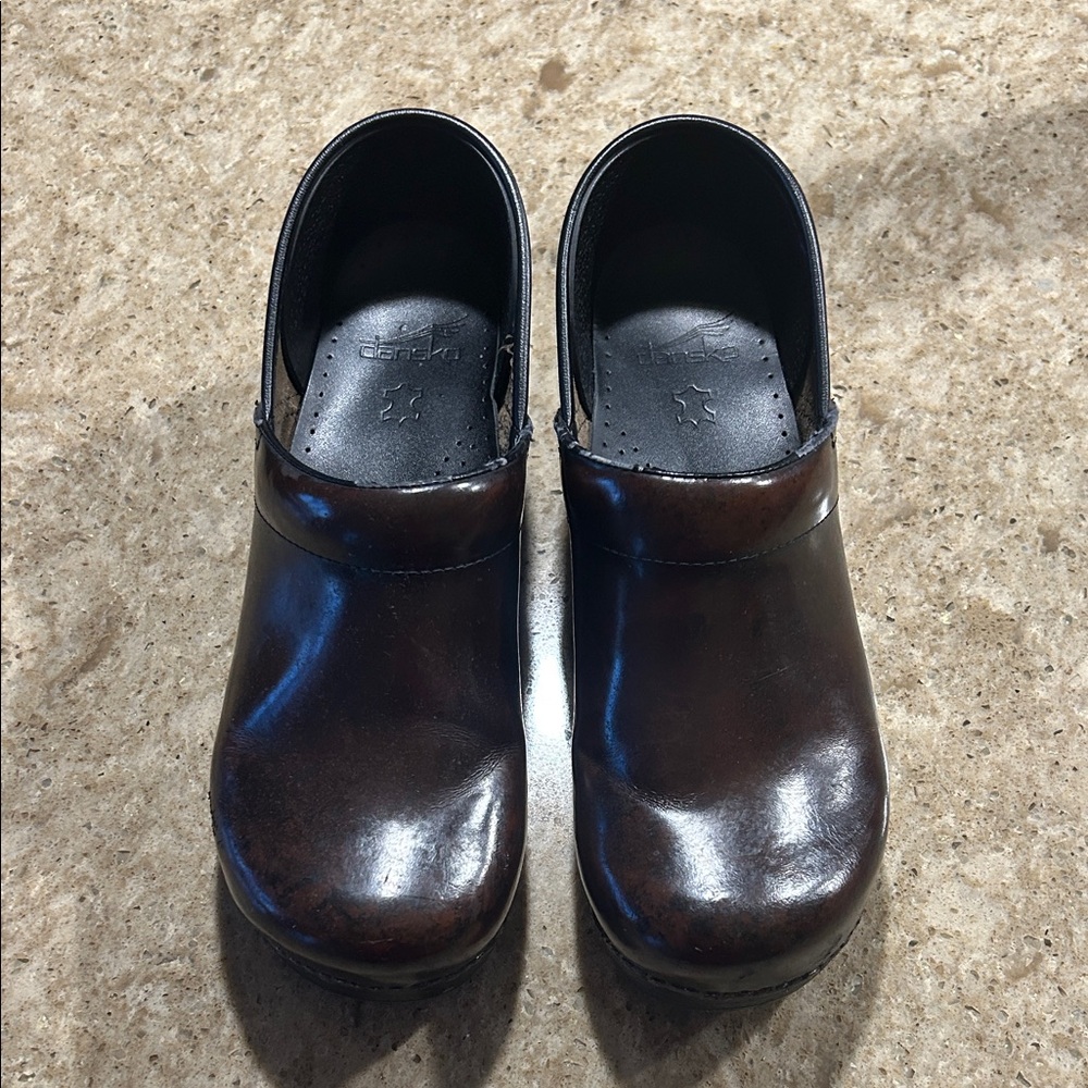 Dansko Women's Brown Leather Mules
